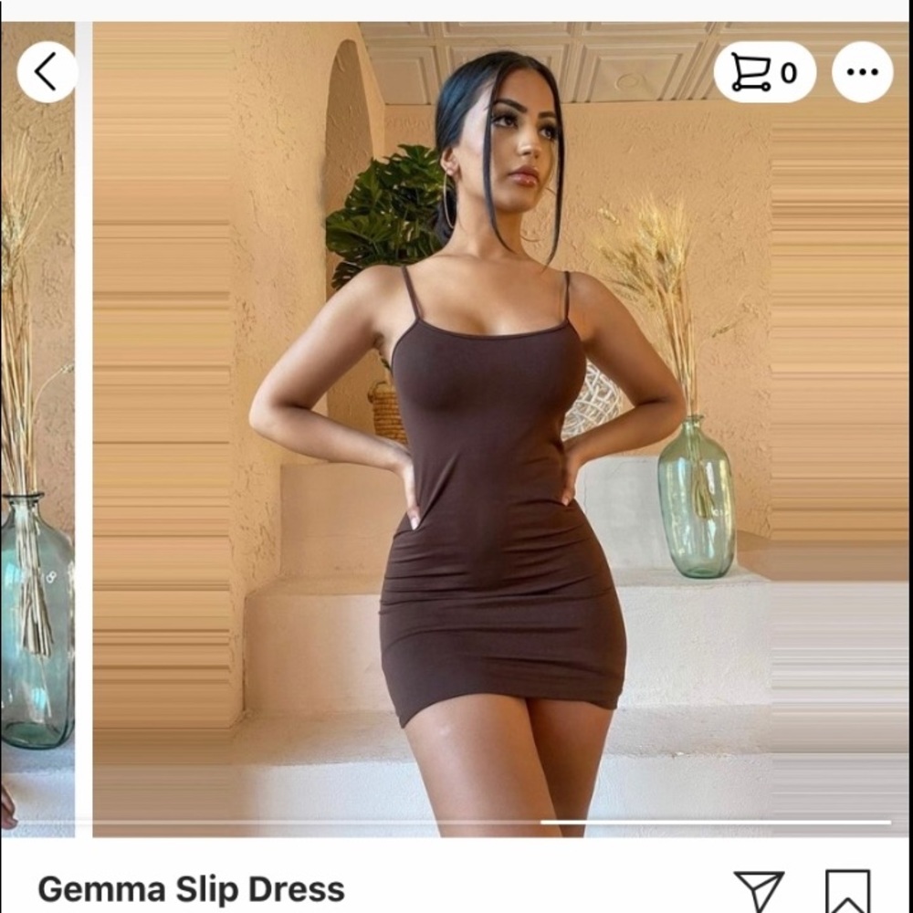 HoneyBum brown bodycon dress